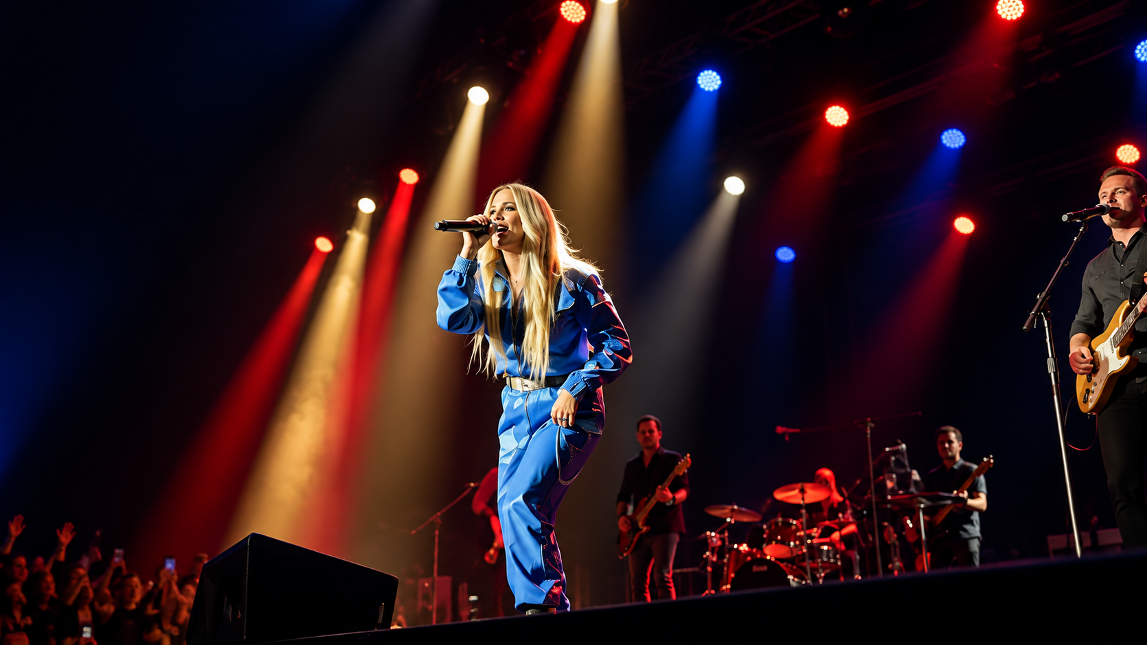 Carrie Underwood performing live on stage at a private event booked by VC Signature Events