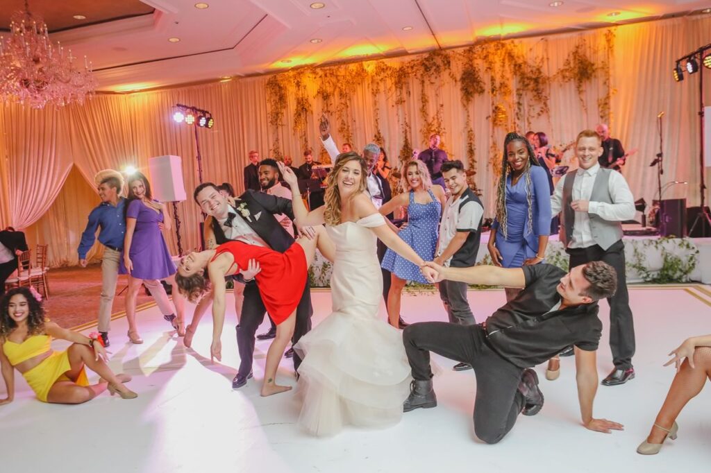 Custom choreographed dance performance at a themed event
